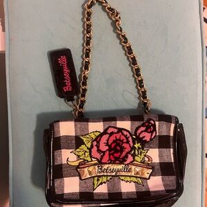 Betseyville by Betsey Johnson Rose Tattoo Bag- NEW